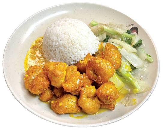 8 Combo Poulet au Citron / Lemon Chicken Combo 香檸雞